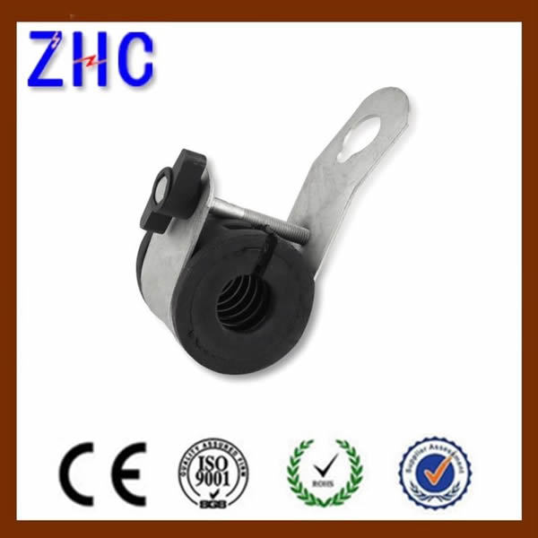 Aluminum Alloy UV Black Thermoplastic PTB Suspension Clamp For four cores ADSS Optical Fiber Cable