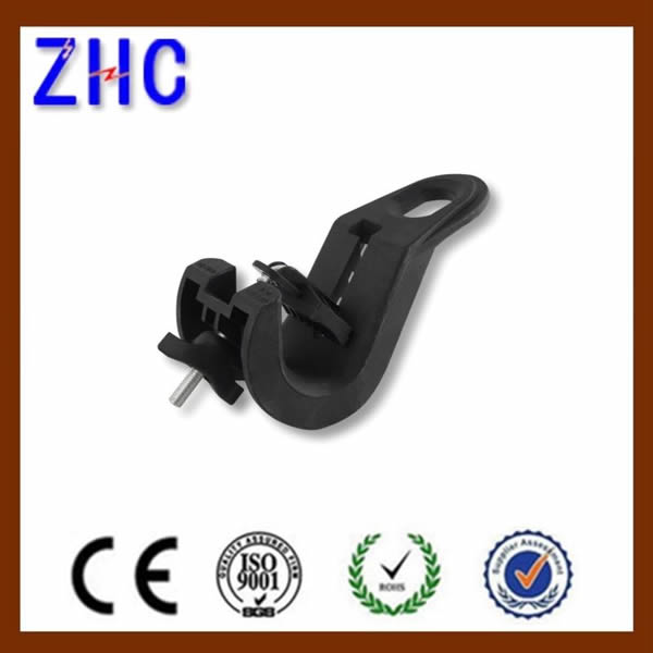 Low Voltage Overhead Line Solutions UV Black Thermoplastic Suspension Clamp Assembly For 4 Core Insulated Conductor4
