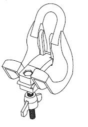 UV Resistant Plastic Hanging Suspension Clamp For Suspension of 4 cores ABC cables from poles