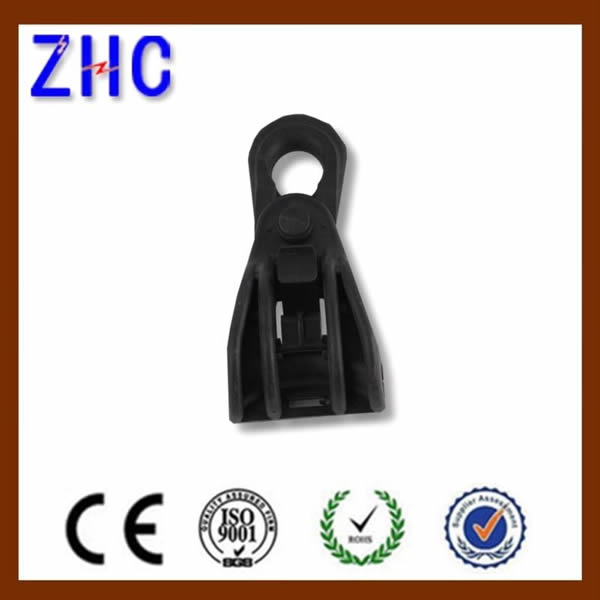 Plastic Suspension Assembly Clamp of LV ABC cables in an insulated