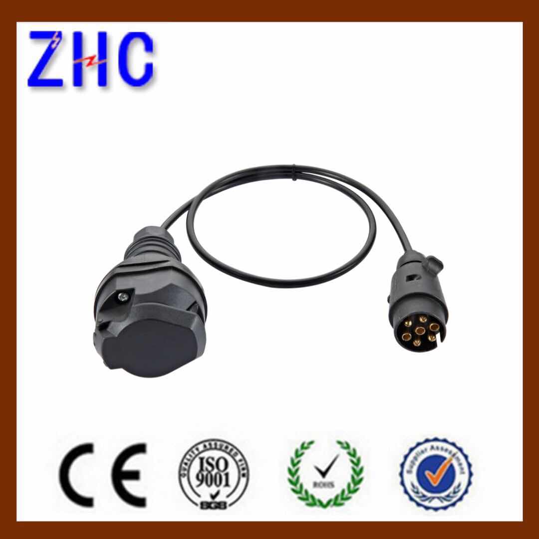 RVV 2m Lead Cable Extension Set 7P Trailer Auto Connector 12V Euro Type