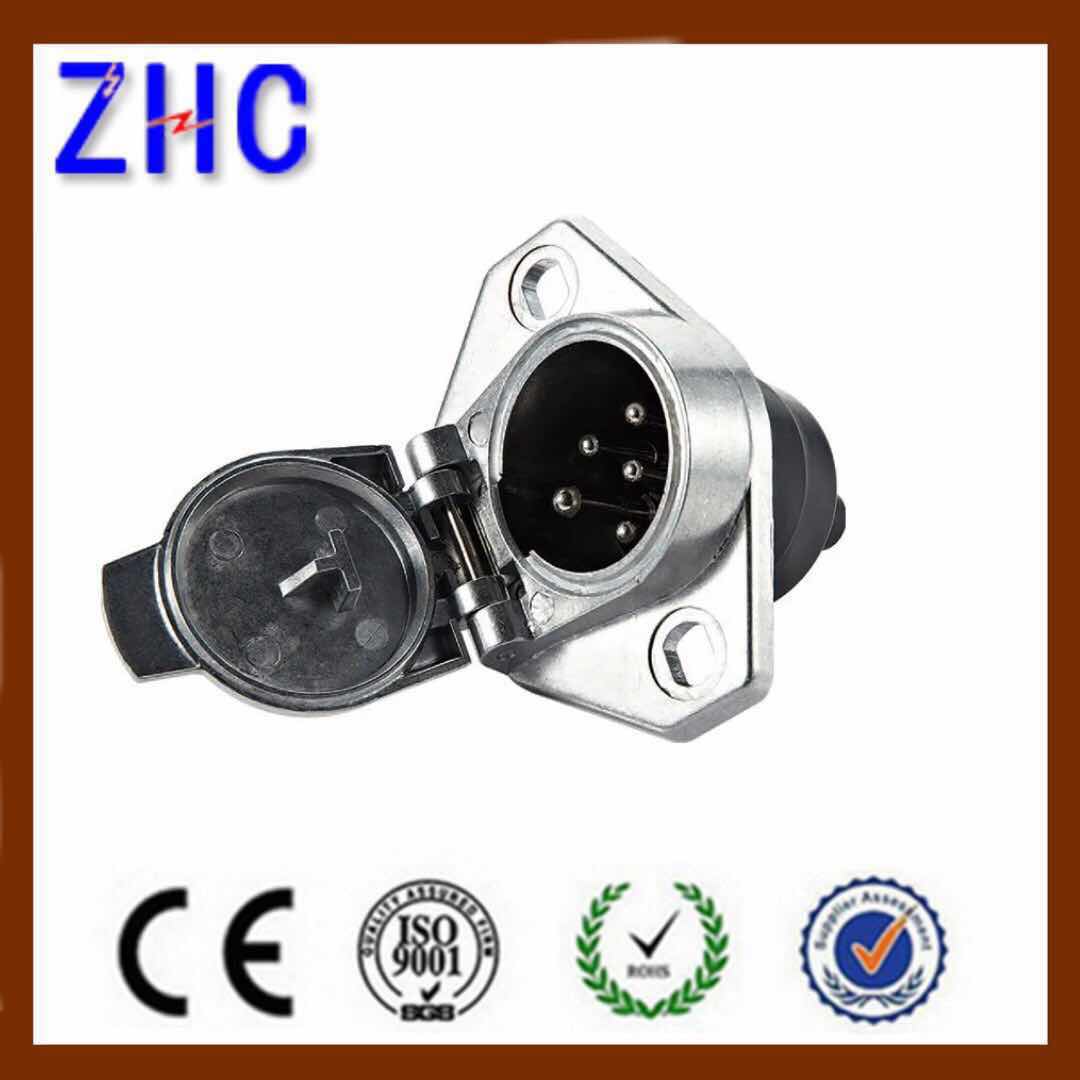Heavy Duty Aluminum 7P 24V N type Female Trailer Socket Towing